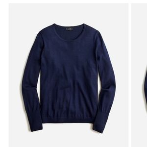 J.CREW  Halle crewneck sweater  (Navy)